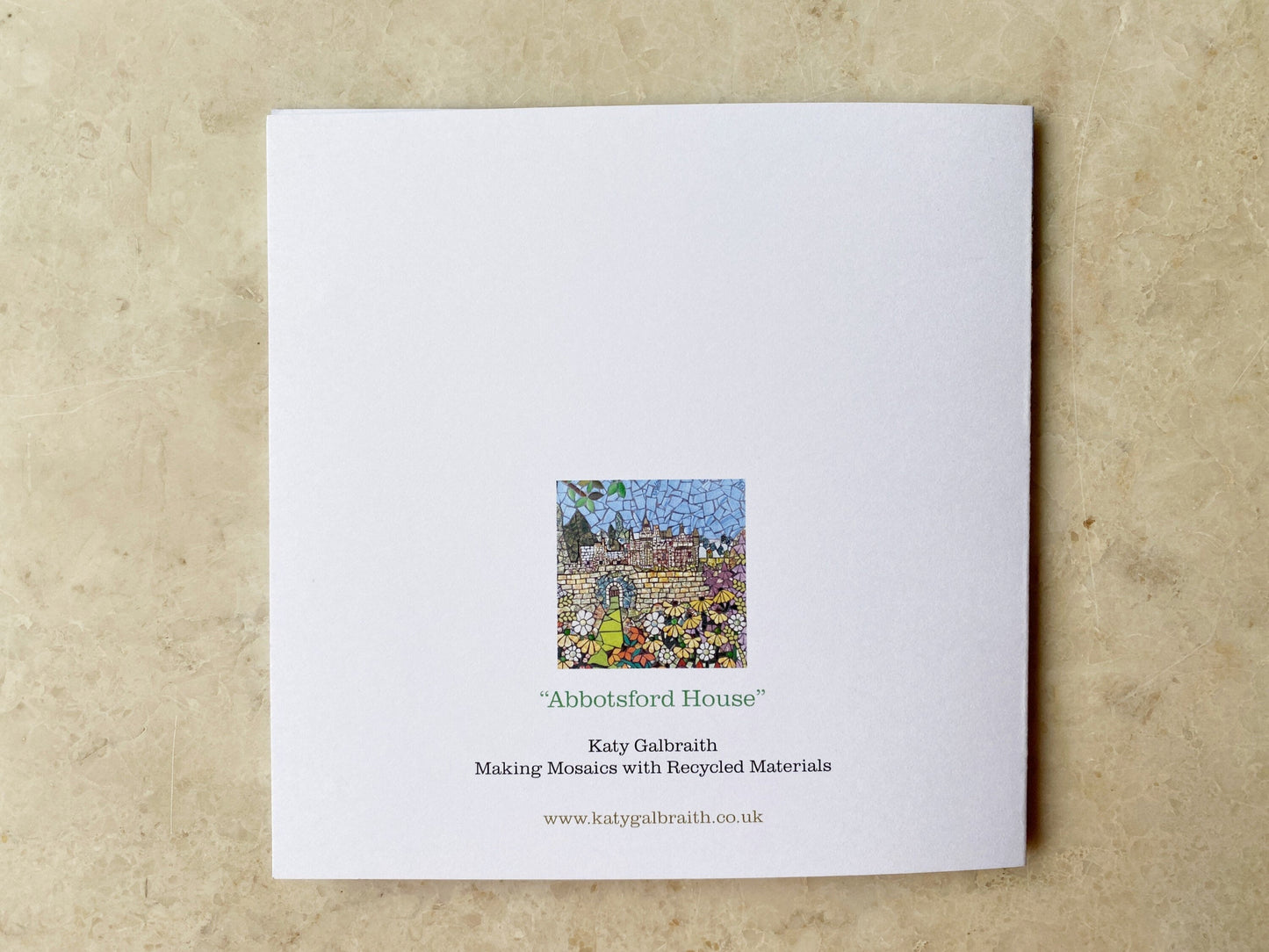 ABBOTSFORD HOUSE Flower Garden Card