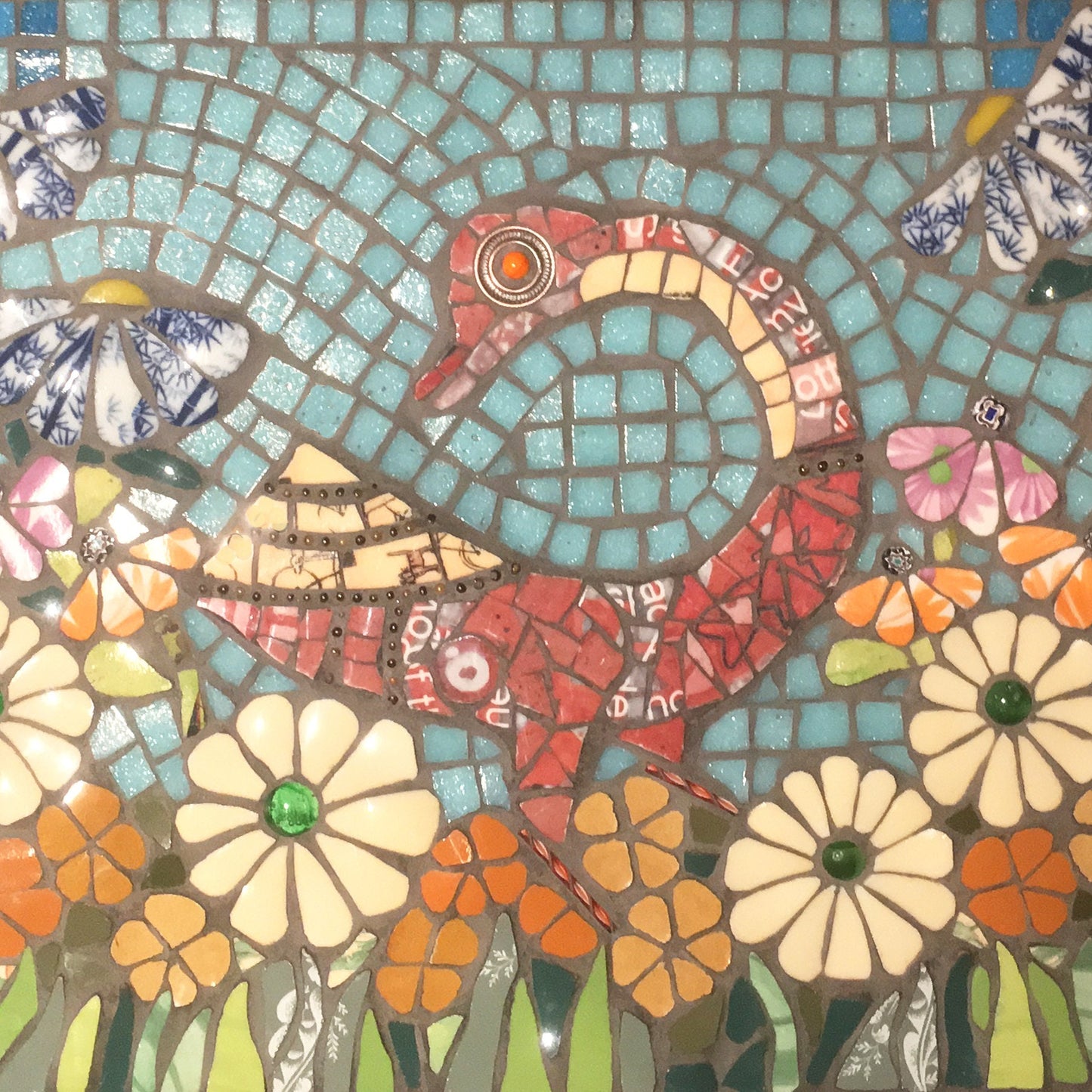 GOOSE MEADOW mosaic art card