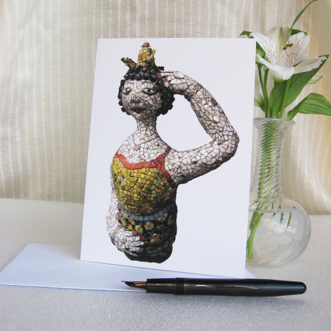 MAVIS mosaic art card