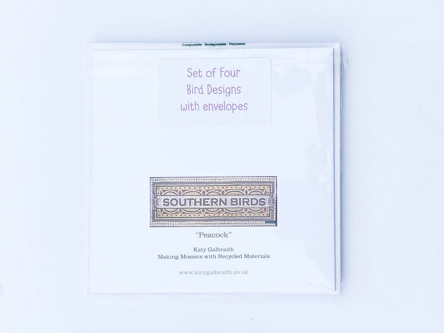 4 SOUTHERN BIRDS Greeting Cards