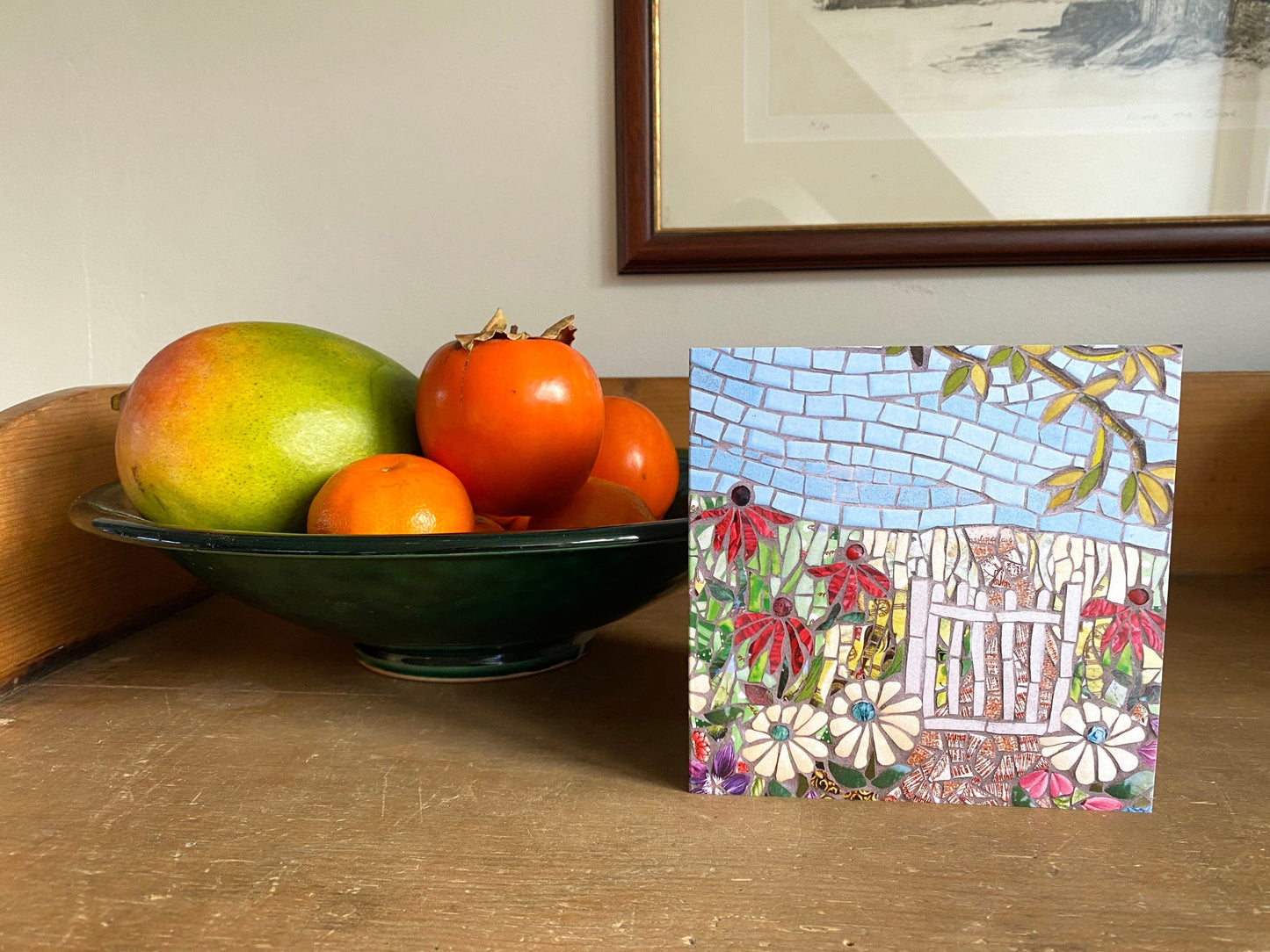 THROUGH THE GARDEN GATE greeting card