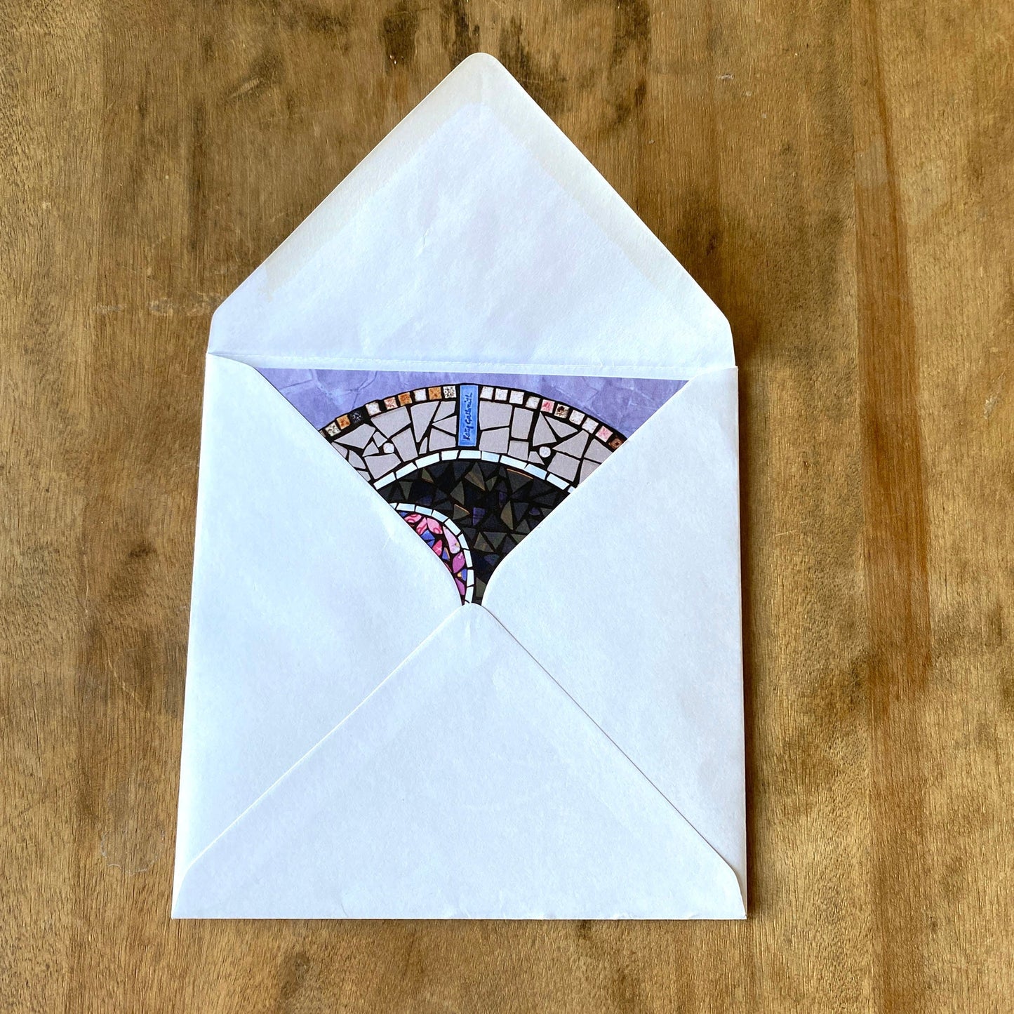 Zen Mosaic Yin Yang Card – Artistic Greeting for Any Occasion