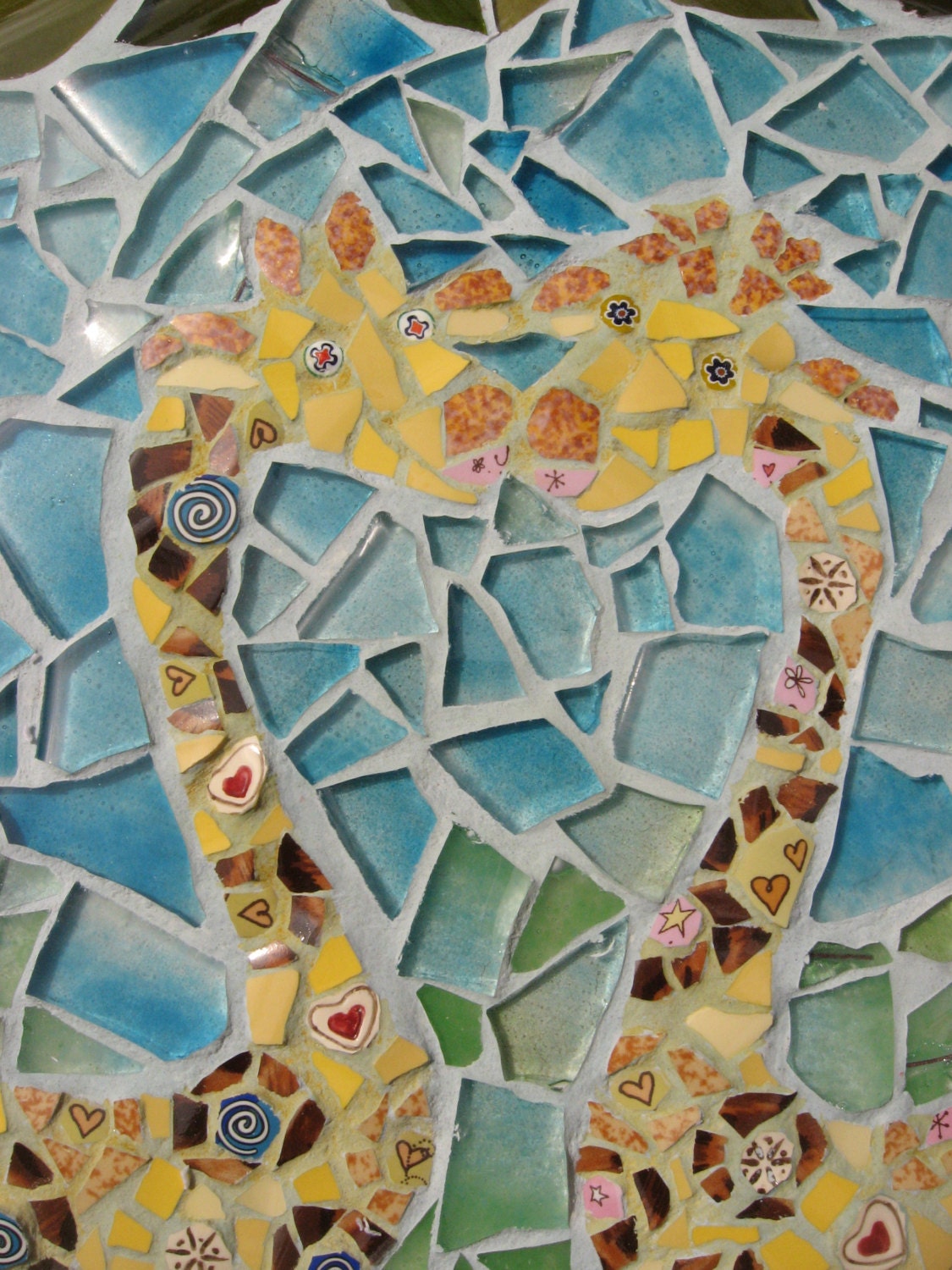 GIRAFFE mosaic art card