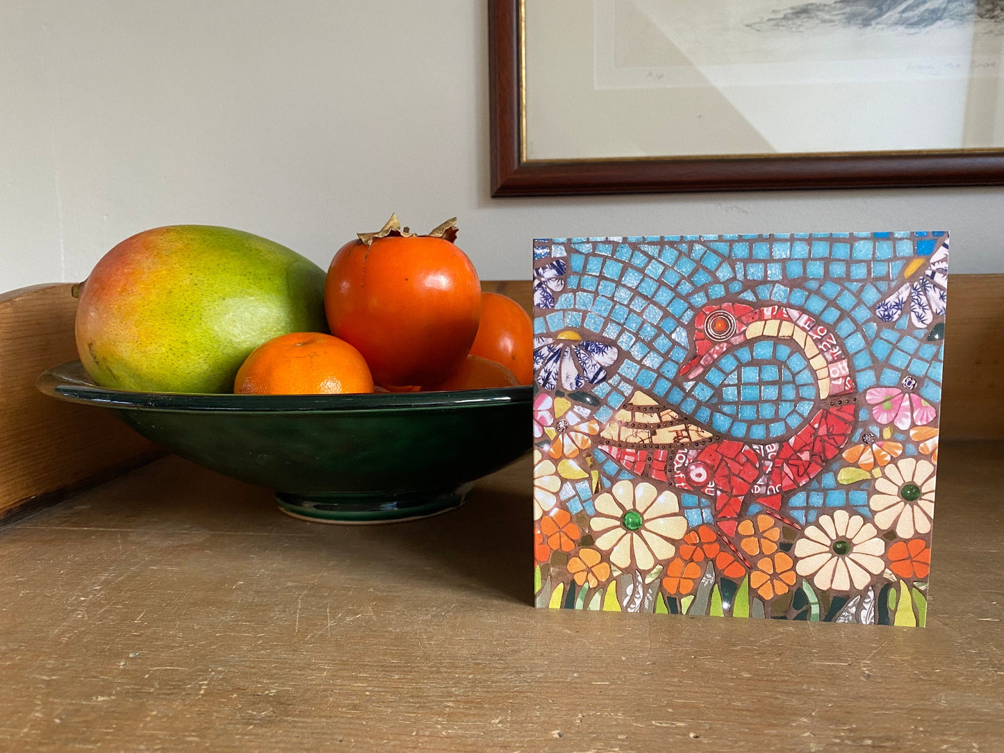 GOOSE MEADOW mosaic art card