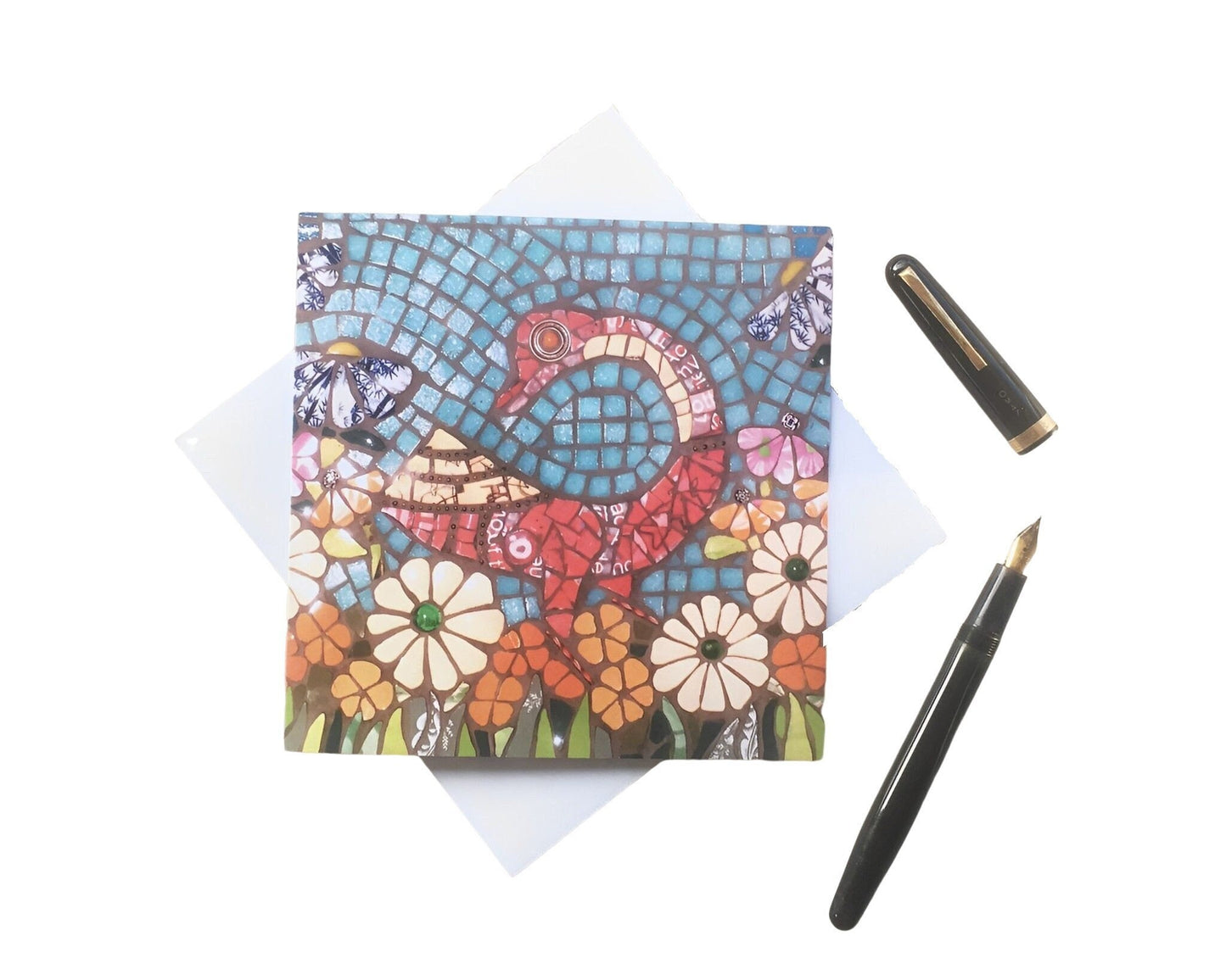 GOOSE MEADOW mosaic art card