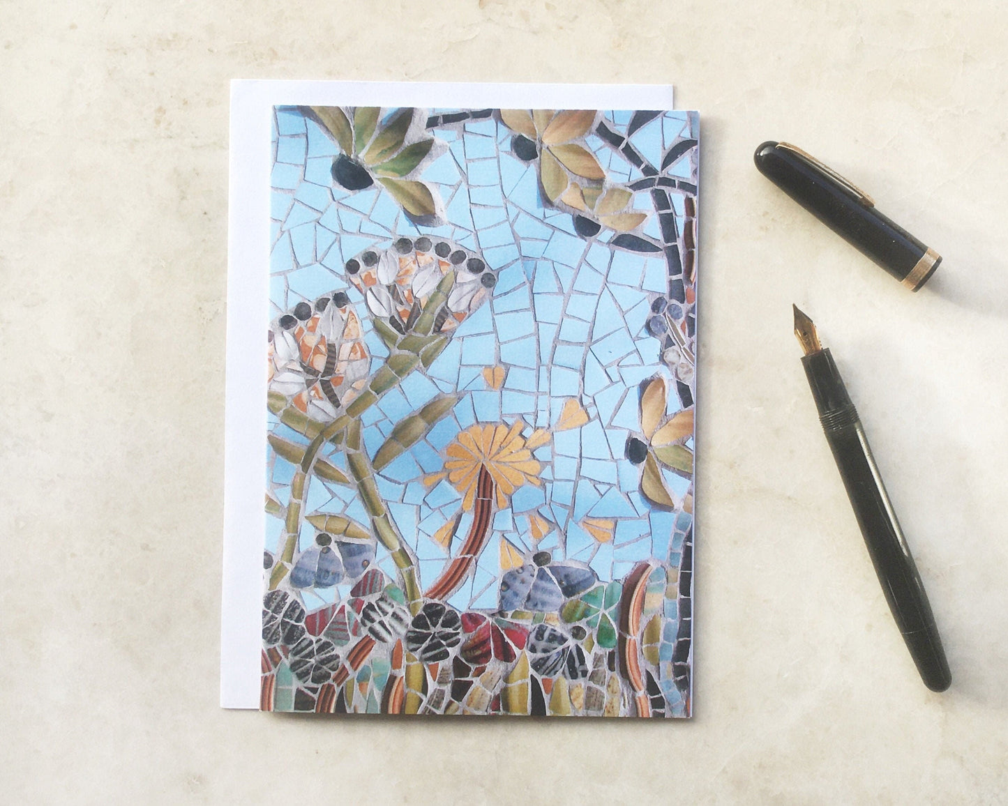 ISABEL’S GARDEN mosaic art card