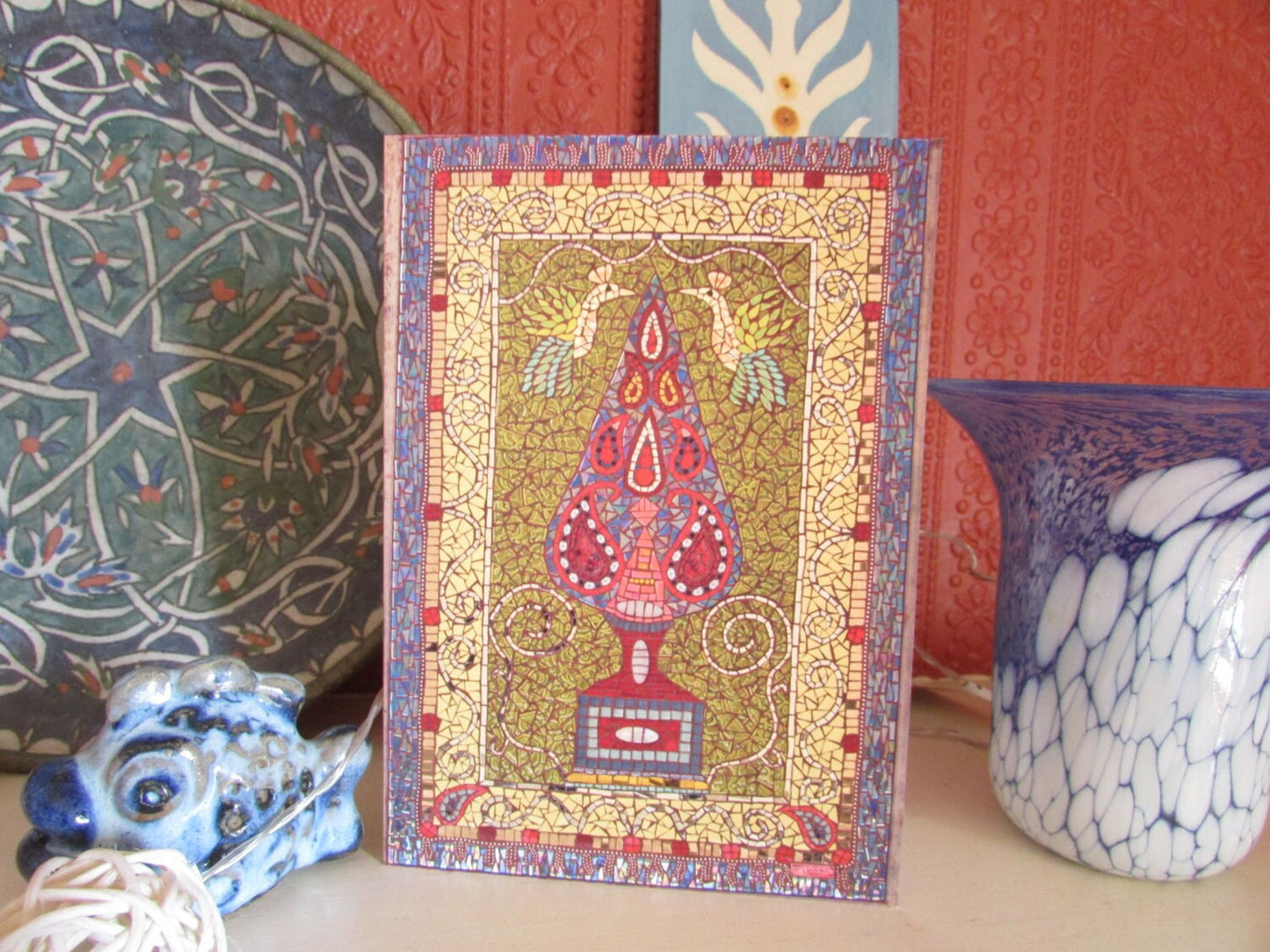 TREE OF LIFE PERSIAN CARPET greeting card