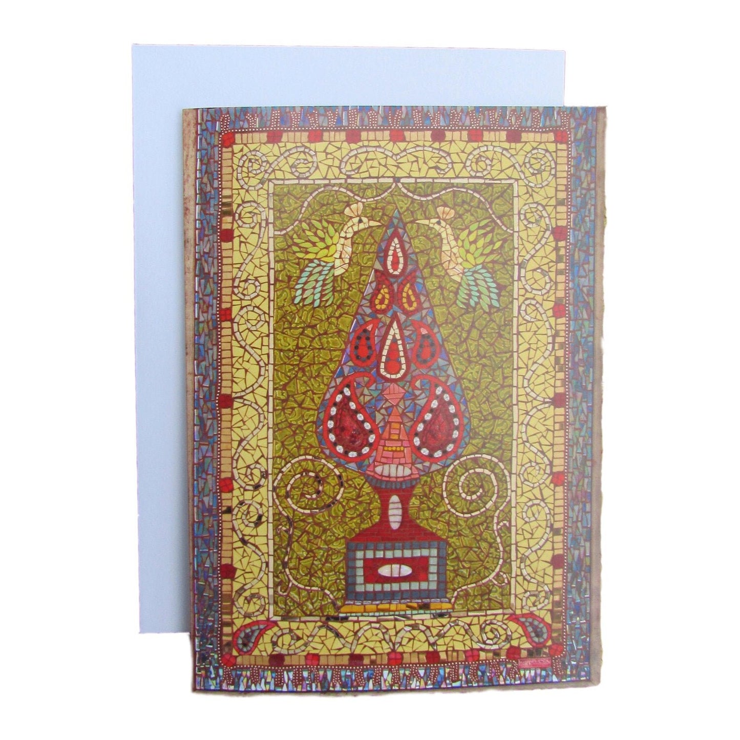 TREE OF LIFE PERSIAN CARPET greeting card