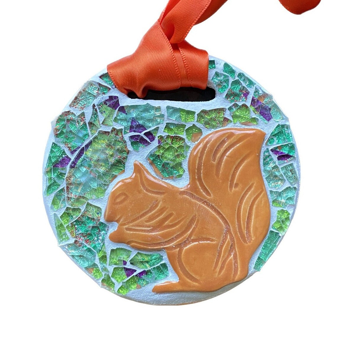 Squirrel Decoration with Mosaic